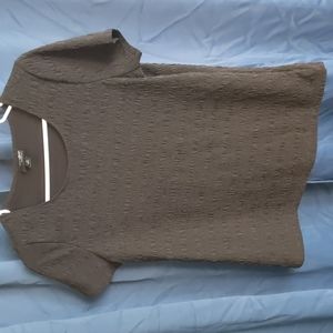 Textured black Poly/spandex Blouse